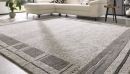 Interliving Teppich aus Indien hellgrau gemustert 140x200 cm