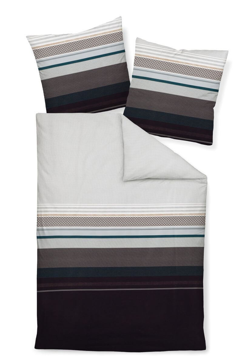 J.D. Mako-Satin Bettwäsche 240x220-2x80x80cm platin J.D. Mako-Satin Bettwäsche 240x220-2x80x80cm platin