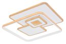Moderne LED-Deckenleuchte in quadratischer Form, warmweißes Licht, energiesparend, für Wohnzimmer geeignet.