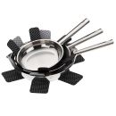 kela 3-tlg Pfannenschutz Amparo Schwarz Grau 39 cm
