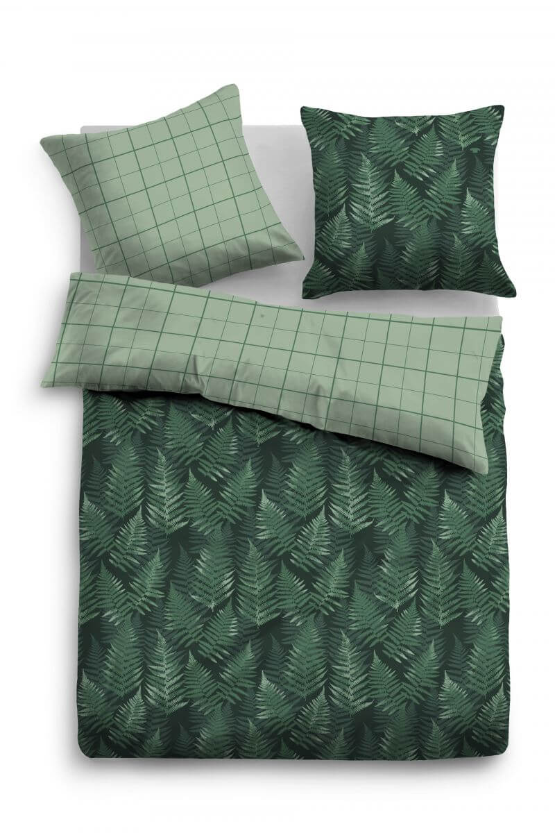 Tom Tailor Satin Bettwäsche 155x220cm forest Tom Tailor Satin Bettwäsche 155x220cm forest