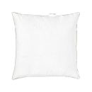 Weiu00dfes, quadratisches Kopfkissen mit glatter Oberflu00e4che, ideal fu00fcr Schlafzimmer, Bett und erholsamen Schlaf.