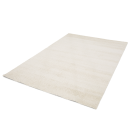 Beiger Hochflor-Teppich rechteckig, weich, modern, Wohnzimmerteppich, gemütliche Wohnraumdekoration