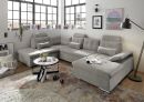 Wohnlandschaft Medan Taupe Stauraum links