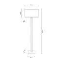 1-flg LED Stehleuchte Yaren Schwarz