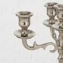 Kerzenleuchter Varas, Rund, H 26,00 cm, Aluminium, Silber