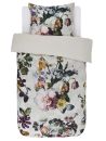 Satin Bettwäsche Fleur Ecru 135 x 200 cm