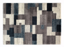 Webteppich Nara Grau-Petrol 240 x 290 cm
