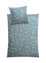 Kleine Wolke Florina Satin Garnitur 135 x 200 cm Hellblau