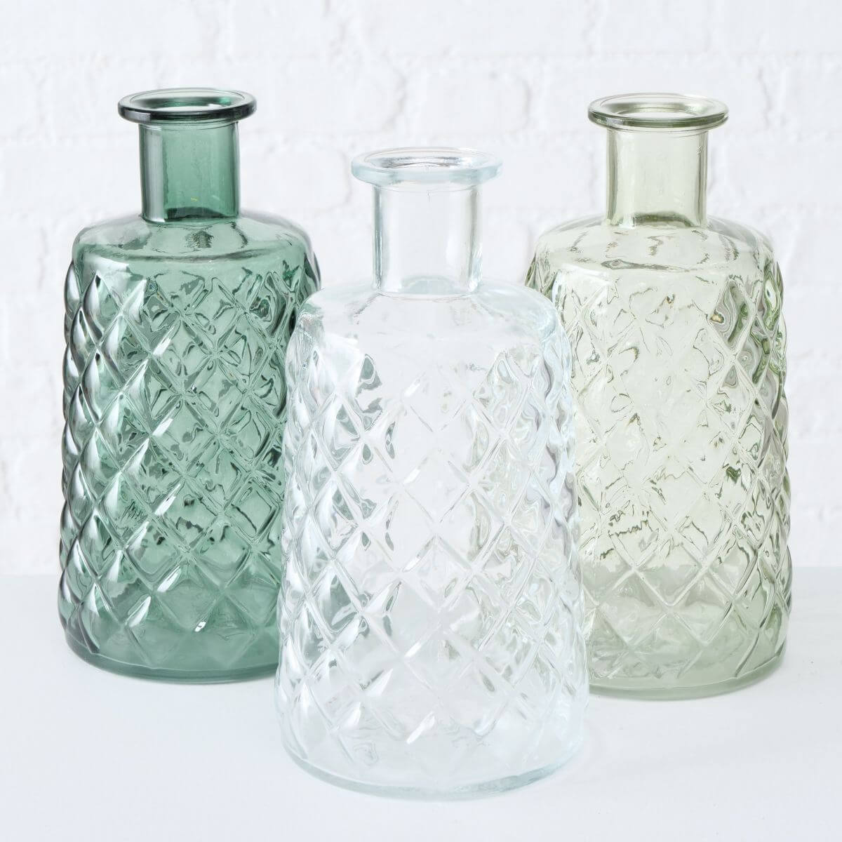 Vase Judith , 3 sort., H 24,00 cm, Glas lackiert, Einfarbig, Vase Judith , 3 sort., H 24,00 cm, Glas lackiert, Einfarbig,