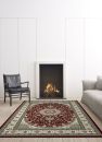 Webteppich Rubin Rot-Creme 133 x 195 cm