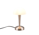 Reality Leuchten LED Tischlampe Canaria Nickel