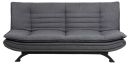 Modernes graues Schlafsofa mit Metallfüßen, gepolsterter Rückenlehne und Sitzfläche, Wohnzimmermöbel