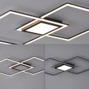 LED Deckenleuchte Asmin 106 x 37 cm Schwarz