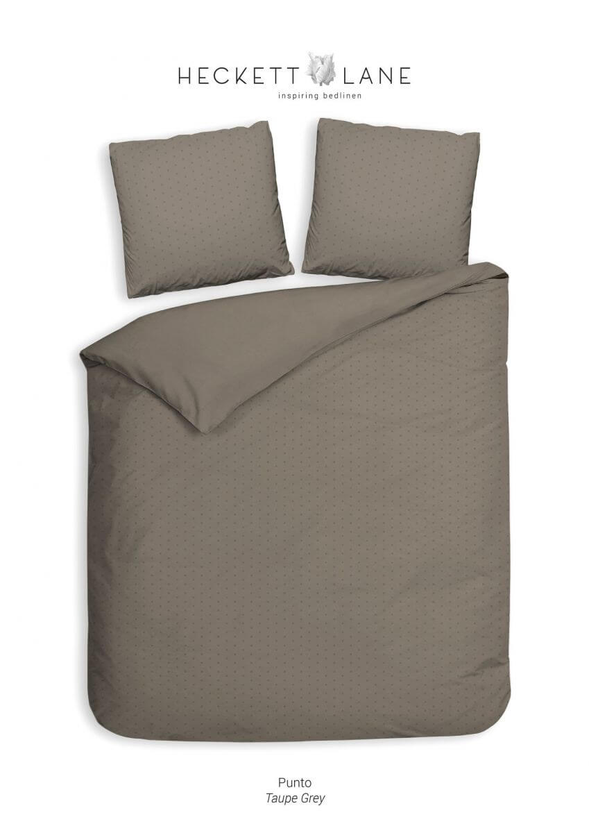 Bettwäsche Punto 200x200-2x80x80cm Taupe Grey Bettwäsche Punto 200x200-2x80x80cm Taupe Grey