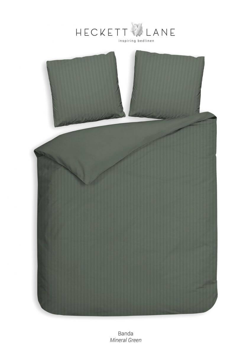 Bettwäsche Banda 200x200-2x80x80cm Mineral Green Bettwäsche Banda 200x200-2x80x80cm Mineral Green