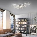 LED Deckenleuchte Asmin 99 x 69,5 cm Silber