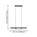 EGLO LED Pendelleuchte Boyal 3-flg