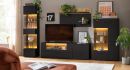 Vitrine Jacky Schwarz 50 x 195 cm