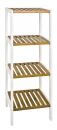 Regal, weiß-natur, MDF, Bambus Regal, weiß-natur, MDF, Bambus