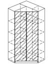 Rauch Drehtüren-Eckschrank Celle 2-Türig 117x197cm