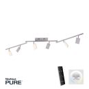 Paul Neuhaus 6 flg LED Spot Pure-Mira Aluminium