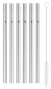 Trinkhalme 6tlg. 18 cm inkl. Bürste