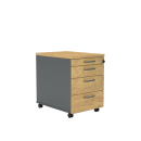 Rollcontainer E10 Natural Hickory