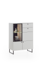 Highboard Lugano Lack Pastellgrau