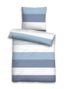 Biberna Satin Garnitur Taubenblau 135 x 200 cm