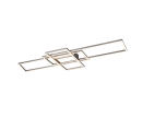 TRIO LED Deckenleuchte Irvine Nickel
