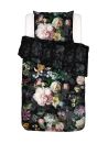 Satin Garnitur 135x200cm Fleur Festive Black