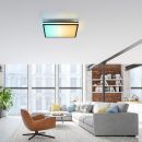 LED Deckenleuchte Mario Black 45 x 45 cm
