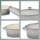 kela Bräter Calido Oval Grau 9,3 L