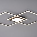 LED Deckenleuchte Asmin 106 x 37 cm Schwarz