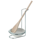 kela Löffelablage mit Holzlöffel Butler Silber