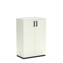 Flügeltürenschrank K40 White Grey 80 x 119 cm