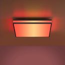 LED Deckenleuchte Mario Black 45 x 45 cm