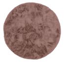 Schöner Wohnen Kunstfell Teppich Tender in Schaffelloptik Rosa Ø 120 cm