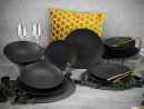 CreaTable 12-tlg Tafelservice Vesuvio Black