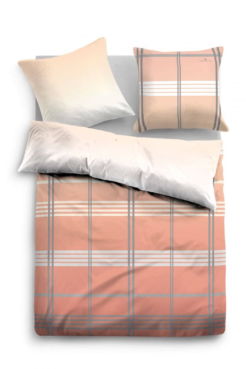 Tom Tailor Satin Bettwäsche 155x220cm salmon Tom Tailor Satin Bettwäsche 155x220cm salmon
