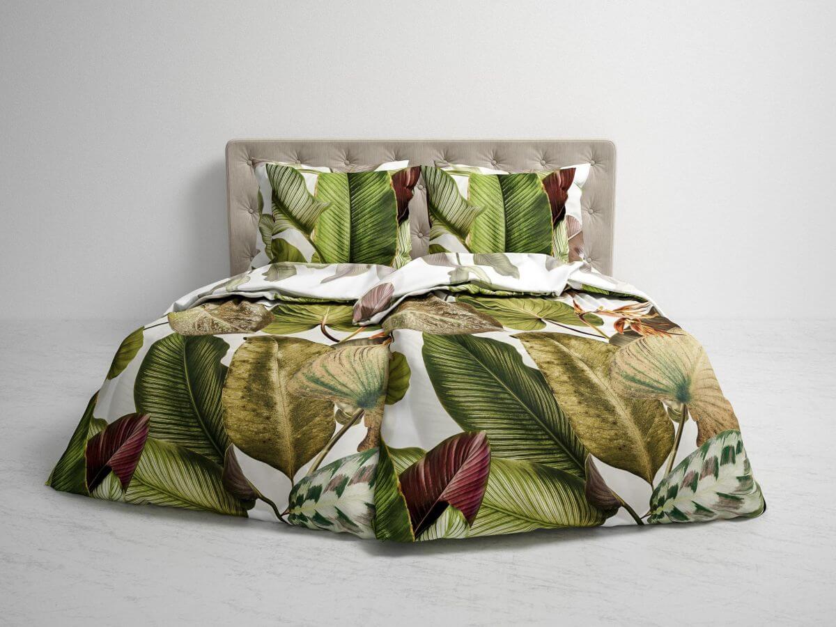 Bettwäsche Xenia 240x220-2x80x80cm Forest Green Bettwäsche Xenia 240x220-2x80x80cm Forest Green