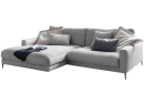 Sofa-Kultur Polstergarnitur Cord dark grey