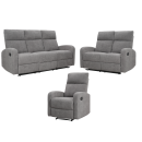 FEMO 3/2/1-Sitzer Set 3208 Spar Grau