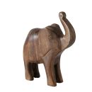 Figur 24,5cm Elefante dunkelbraun Mango