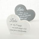 Schriftzug Liebe, 2 sort., grau
