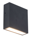 LED Außenwandleuchte Gemini XF Schwarz