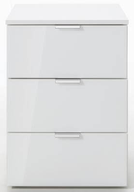 Kommode One 700 Polarweiß, Glas Weiß Kommode One 700 Polarweiß, Glas Weiß