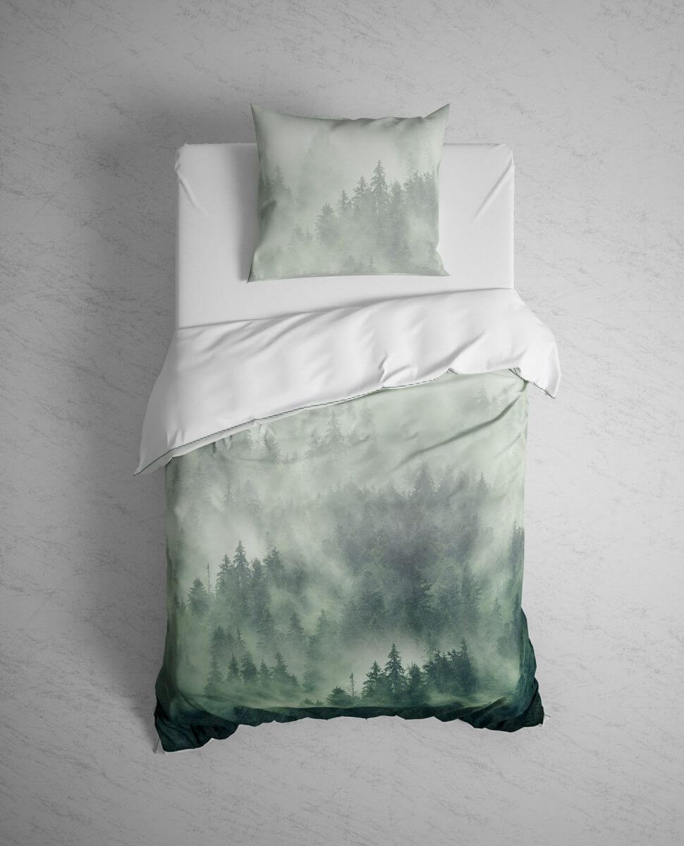 Bettwäsche GOTS Nimy 155x220cm Lake Green Bettwäsche GOTS Nimy 155x220cm Lake Green