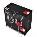 Verpackung mit zwei grou00dfen Gin-Glu00e4sern, 640 ml, Bar Selection, inklusive Edelstahl-Trinkhalmen.